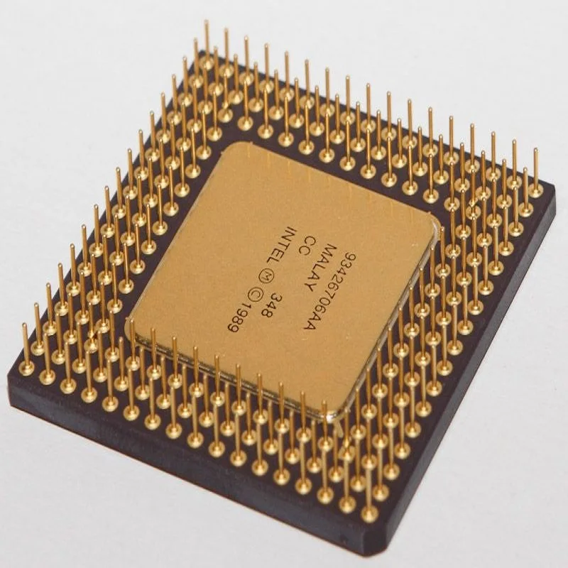 Pentium Pro Gold Ceramic CPU scrap