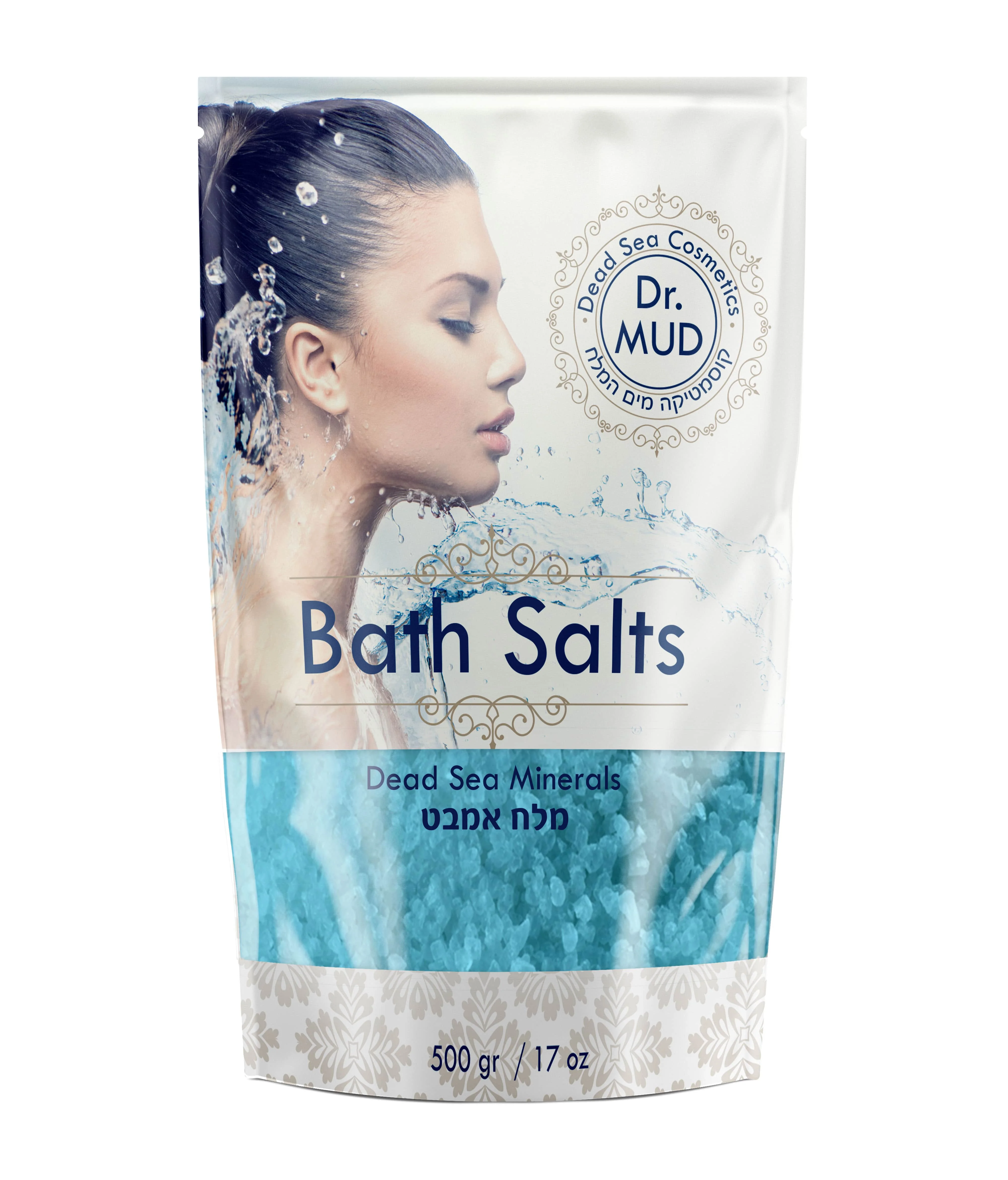 Dead Sea Bath Salt 500g Lavender(Blue) by Dr.MUD Dead Sea Cosmetics