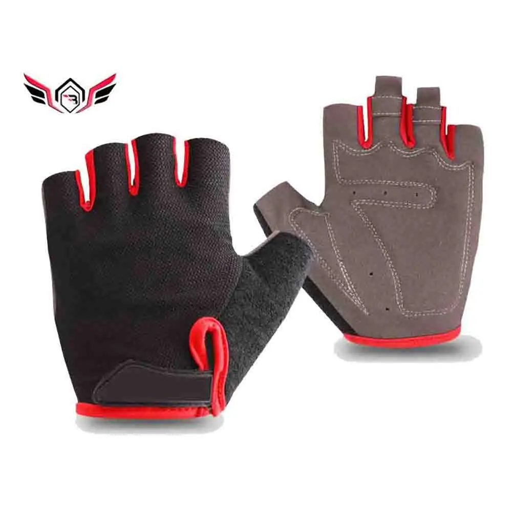 Good Quality Custom Fingerless Shock Absorbing Cycling Gloves Unisex Outdoor Sports Riding Cycling Gloves
