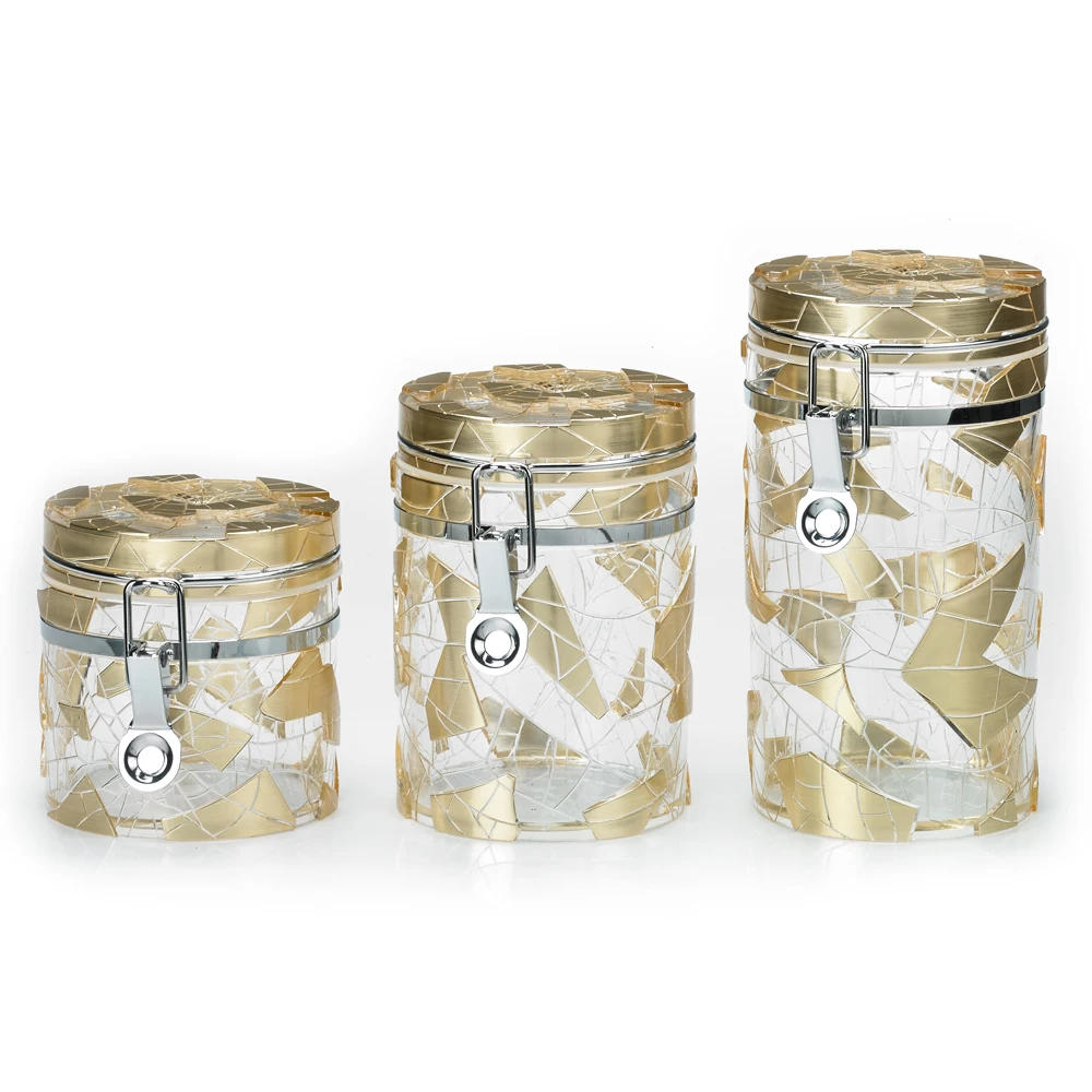 HNA Taiwan Made Modern Color Plastic Canister Sets for Kitchen Counter Sugar Coffee