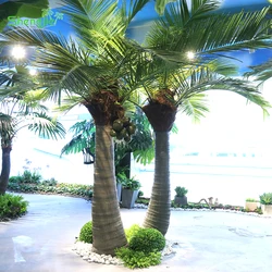 Indoor Outdoor Ornamental Artificial Synthetic Coconut Palm Trees with Fruit