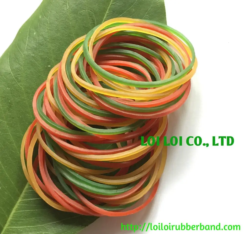 Size 18 Transparent Red color Natural Rubber Band for Money / Wholesale mix Rubber Band Elastic Good Quality Best Selling