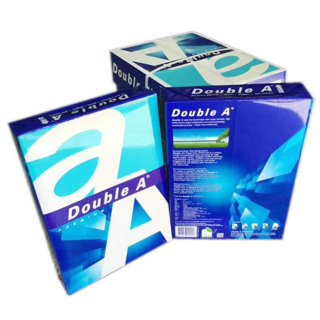 Quality A4 Paper Double A Price Double A A4 size copy copier paper 80 gsm  70 gsm from Thailand