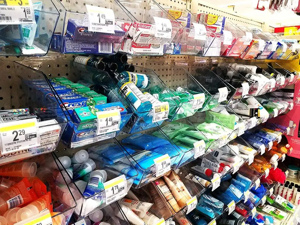 Acrylic clear slat wall bin boxes  for Peg Wall for wholesale