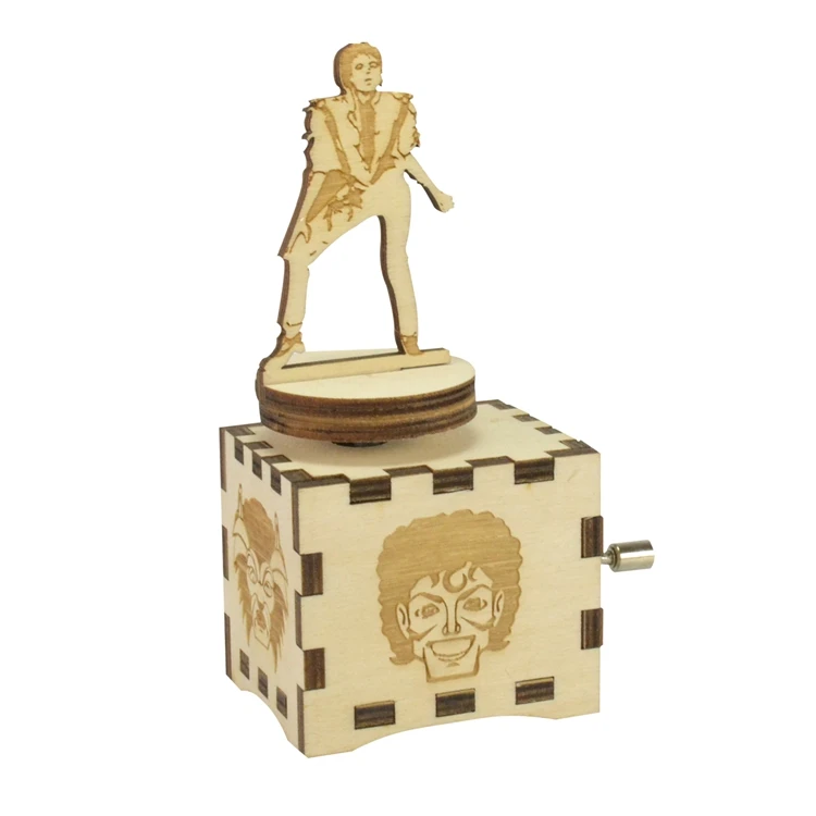 Wholesale Michael Jackson custom made hand crank various designs music box