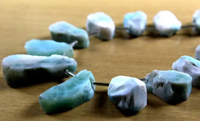 13 шт. натуральный синий драгоценный камень из ларимара необработанные ювелирные изделия ручной работы оптом