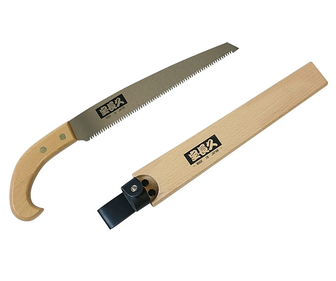 Ho Nagahisa Professional Gardening Saw with 240mm Pruning Saw High Quality Sheath Wooden Handle Saw