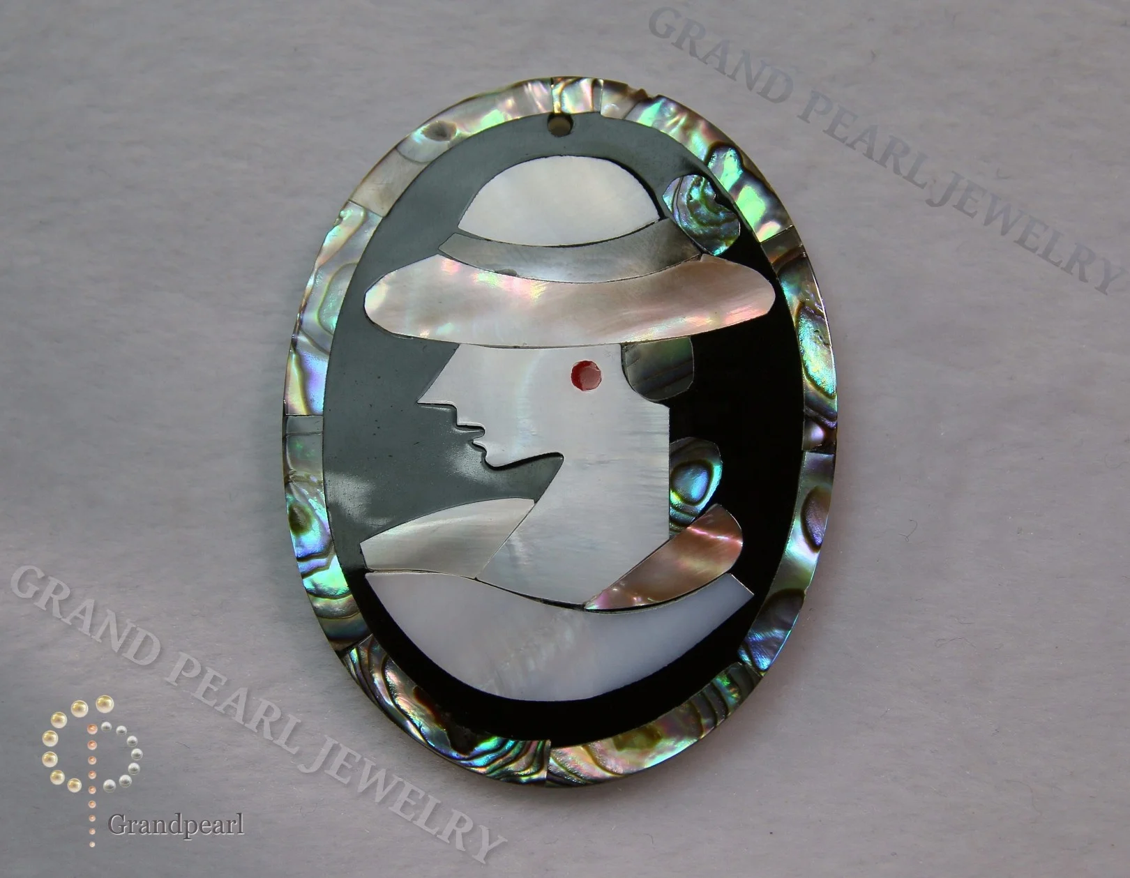 Mother of Pearl loose pieces _Lady_43x56mm