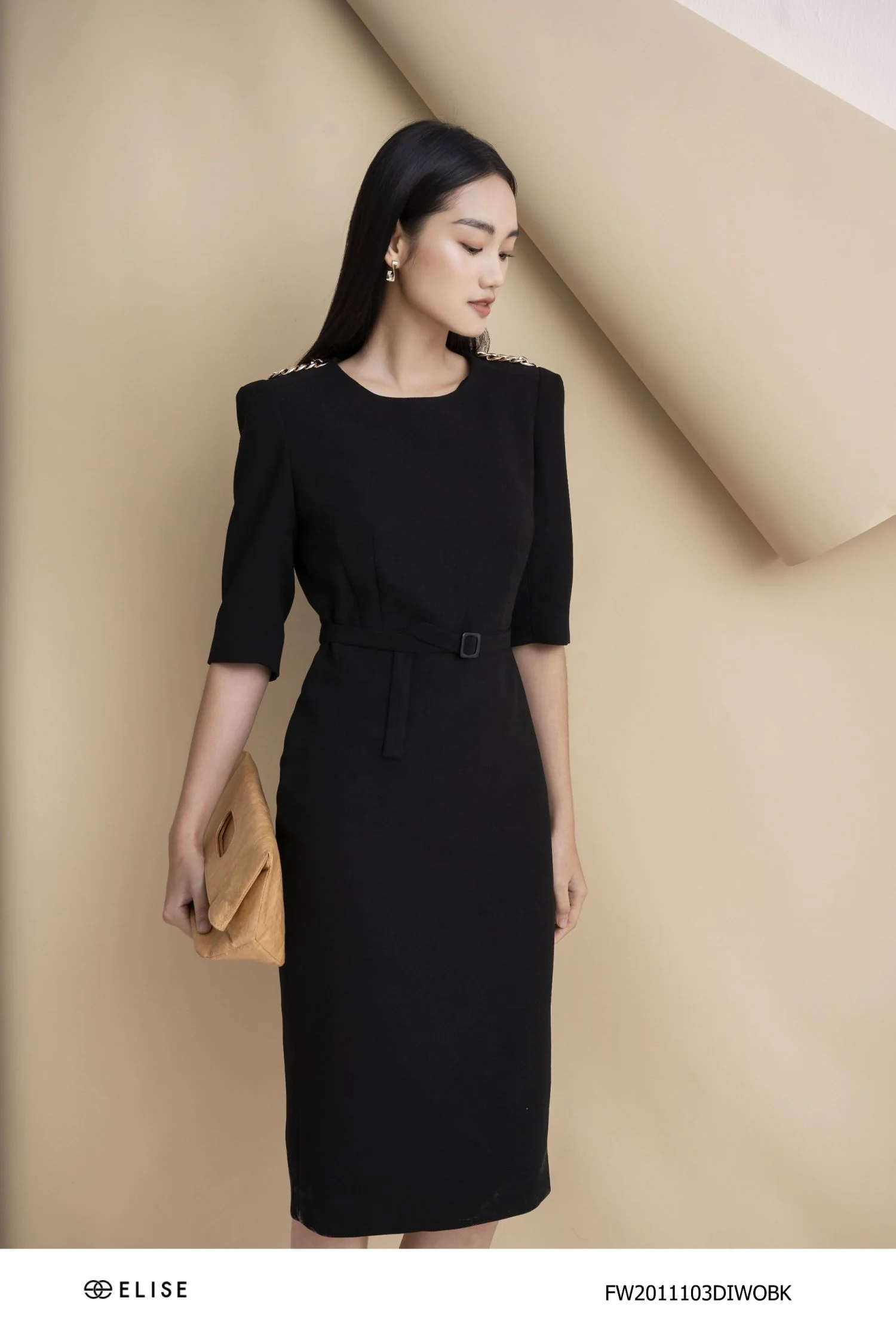 Casual Dresses Black Office Ladies Dress Women Winter Clothes High Quality Fashion Trending 2022 Vietnam Womens Designer Clothes