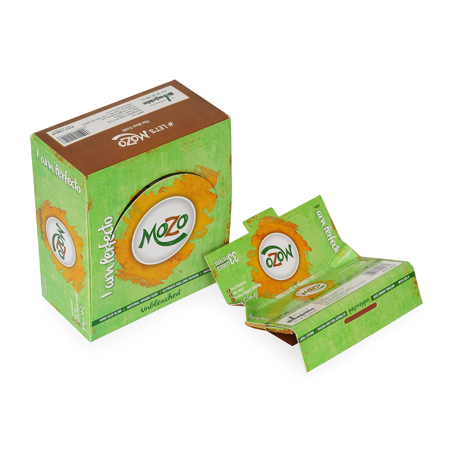 Best Manufacturing One Quality Mozo Unbleached Rolling Paper With Filter