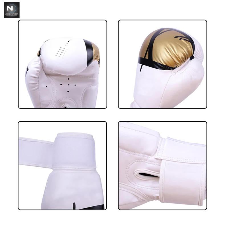 New Manufacture MMA Boxing Gloves Customized Logo Pu Leather Sparring Gloves Training Kick Boxing Gloves