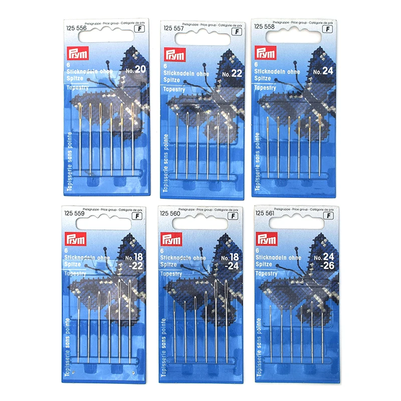 Prym 125560 различные большие иглы для вышивки глазами ручного шитья гобеленовых игл Размер № 18-24