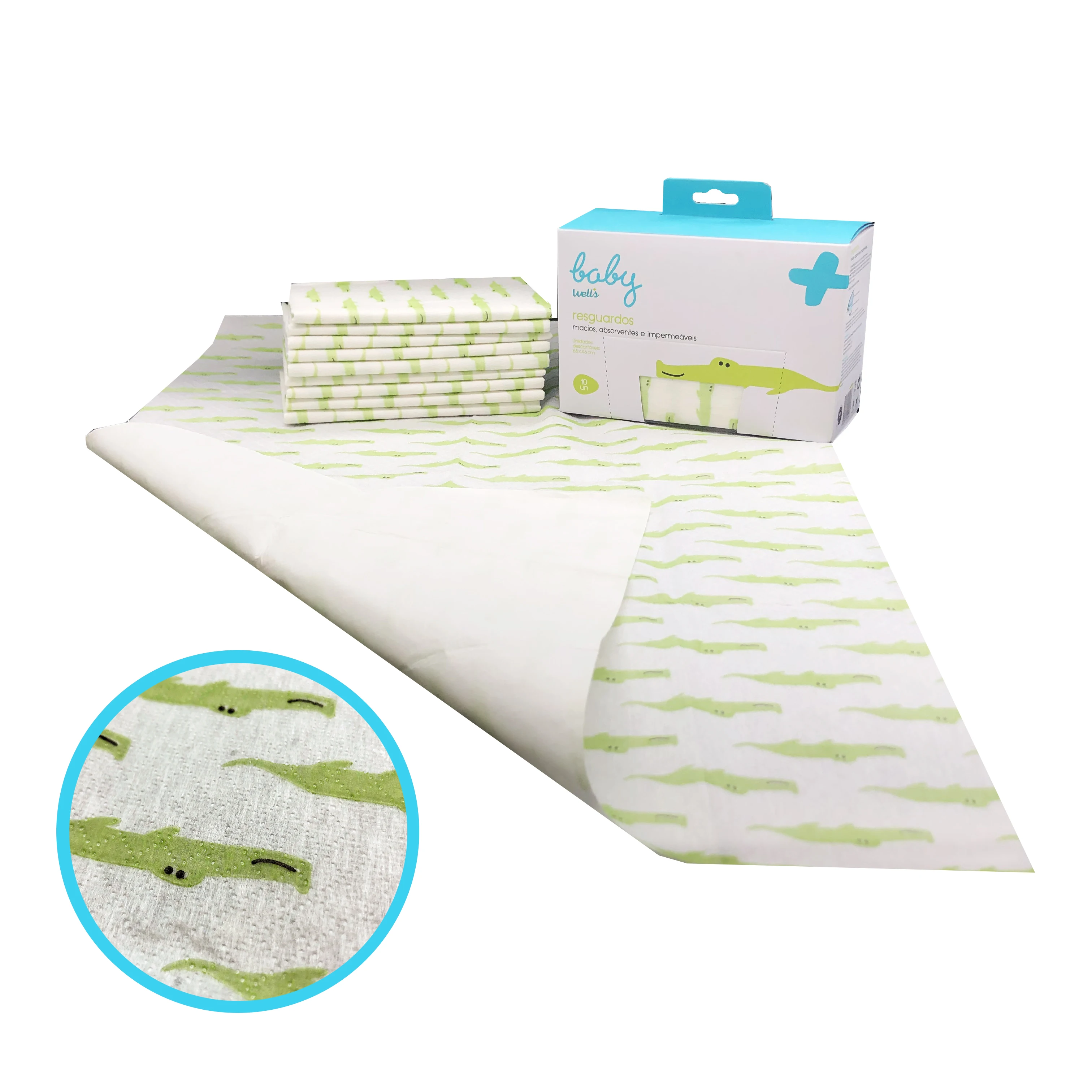 
OEM Infant Stain and Odor Resistant Non Woven Fabric Baby Changing Mat Portable 