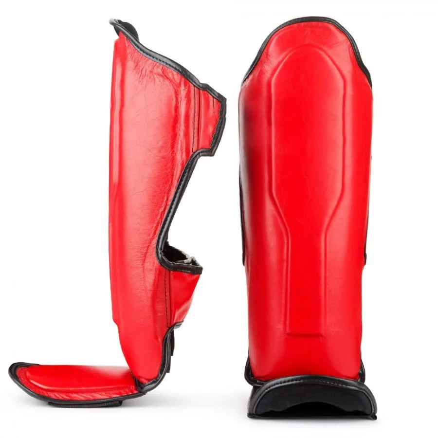 Latest Style  Hot selling artificial leather material shin guard safety sports  Leg protector FSW-SG-02-10