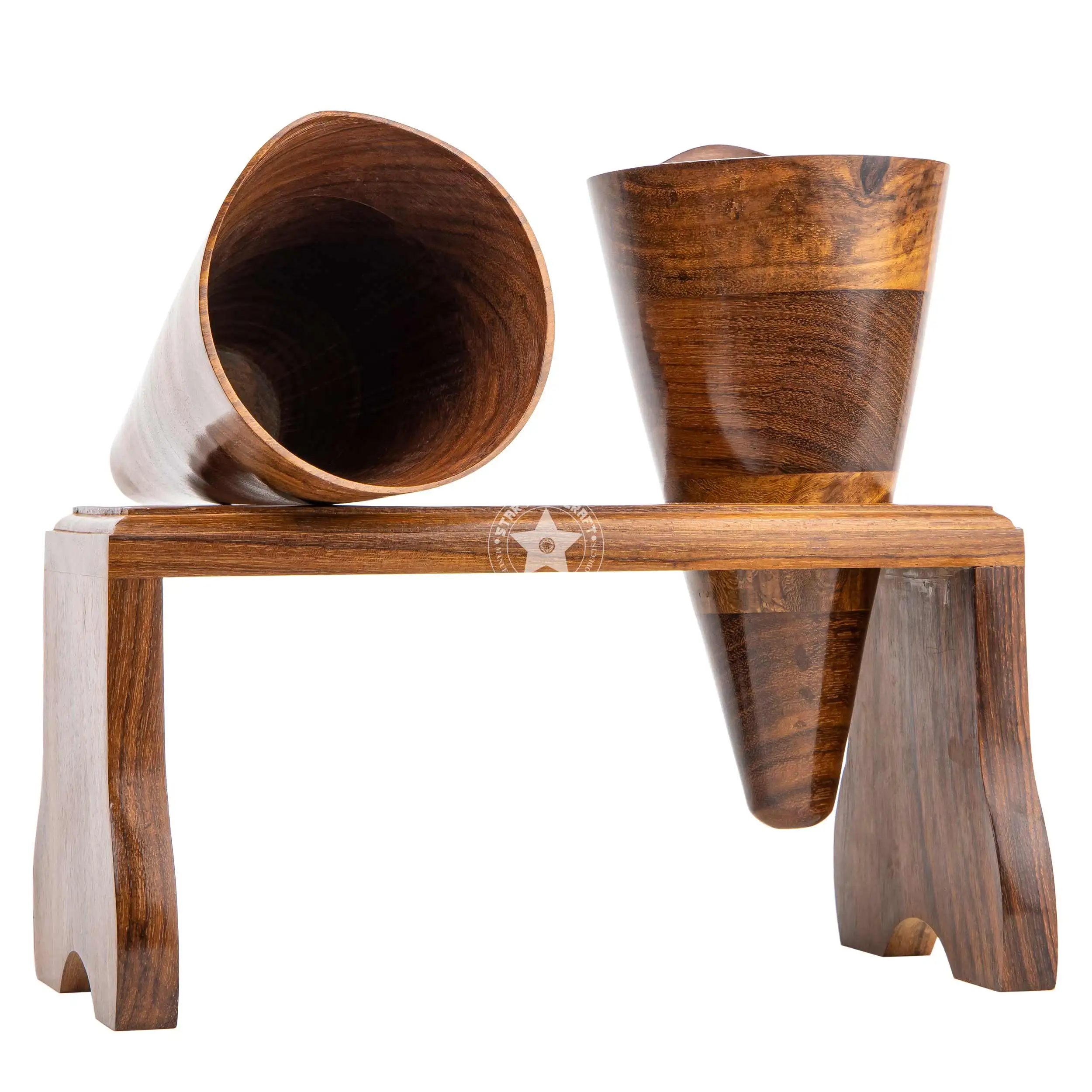 Деревянный держатель для салфеток в форме конуса ресторана кухни деревянный салфеток/держатель