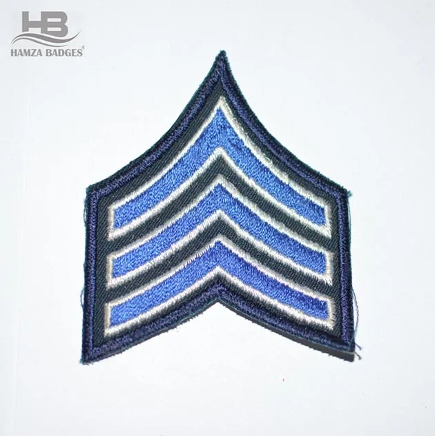 
Major Stripes Chevrons Sergeant Black and Blue Marine Corps Chevron / Security Sergeant Chevrons 