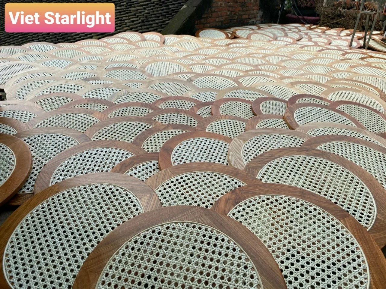 100% Natural Handwoven Rattan Serving Tray Best Design from Vietnam Factory