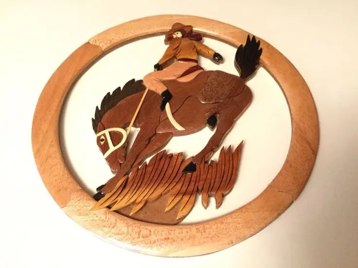 Вьетнамское дерево INTARSIA-искусство от рук