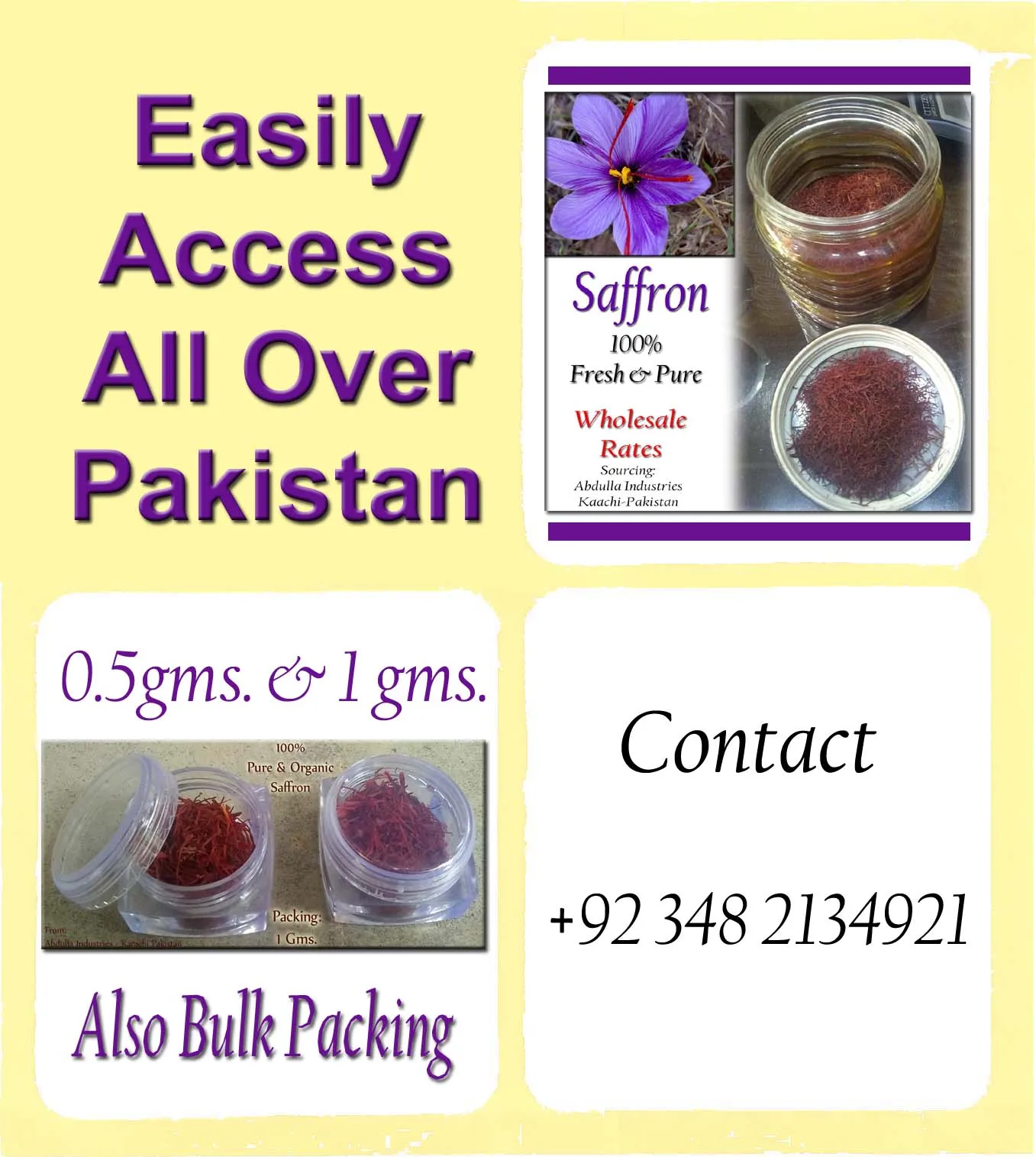 Saffron 100% Pure Fresh Saffron Wholesale rate  Economical  Zafran  Best Zaffran  any type of small packing is available