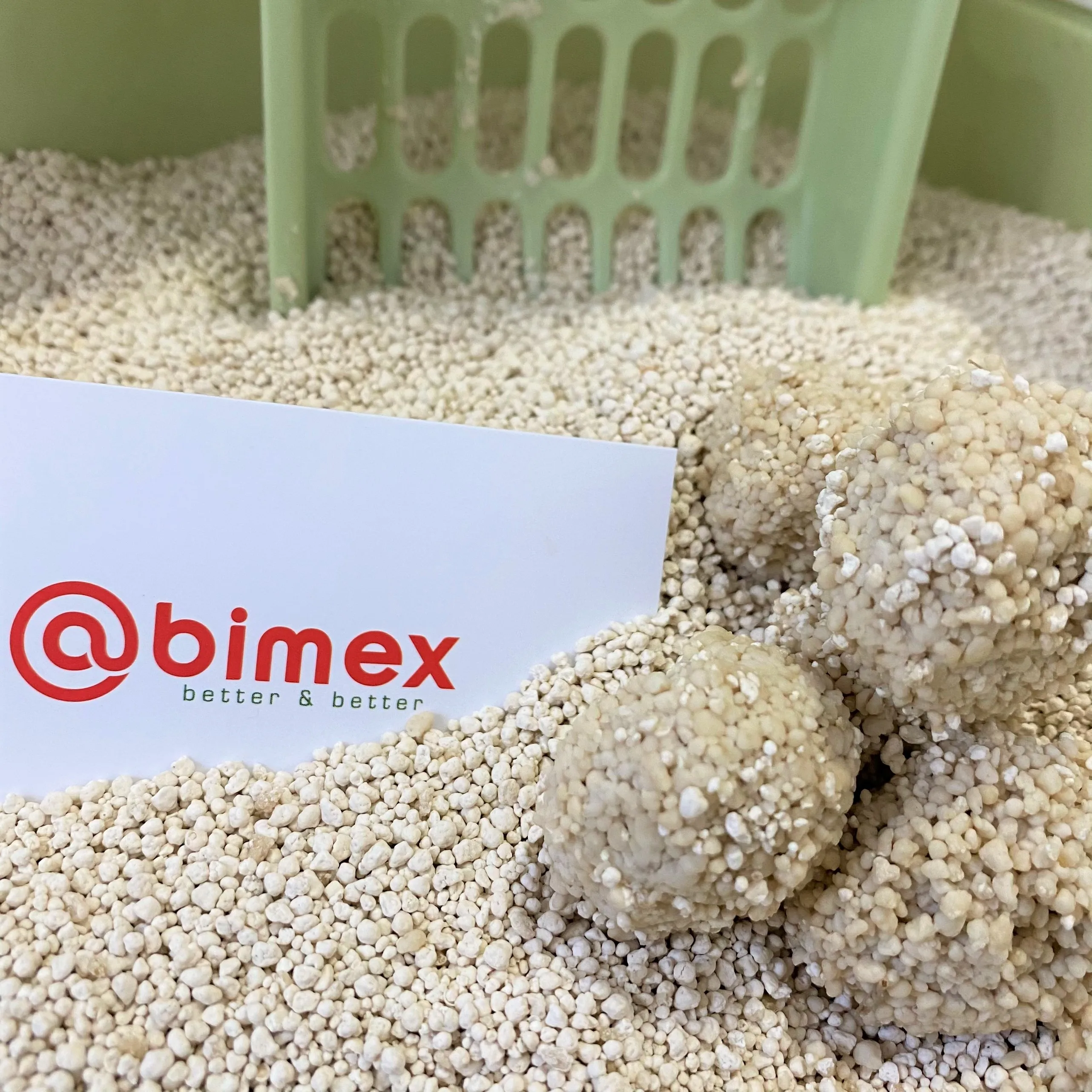 CAT Litter from TAPIOCA STARCH - Safety SOLUTIONS Sustainable Pet Cleaning & Grooming Products White, Light Yellow Small Ball