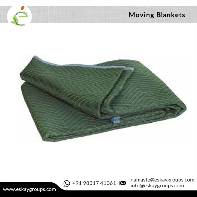 72 x 80 inch Size Non Woven Moving Blankets for Furniture Wrapping, Picnic and Paint Protection