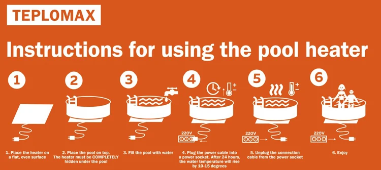 Great quality electric heater 200x53 for frame and inflatable pools for sale from manufacturer, swimming pool water heaters