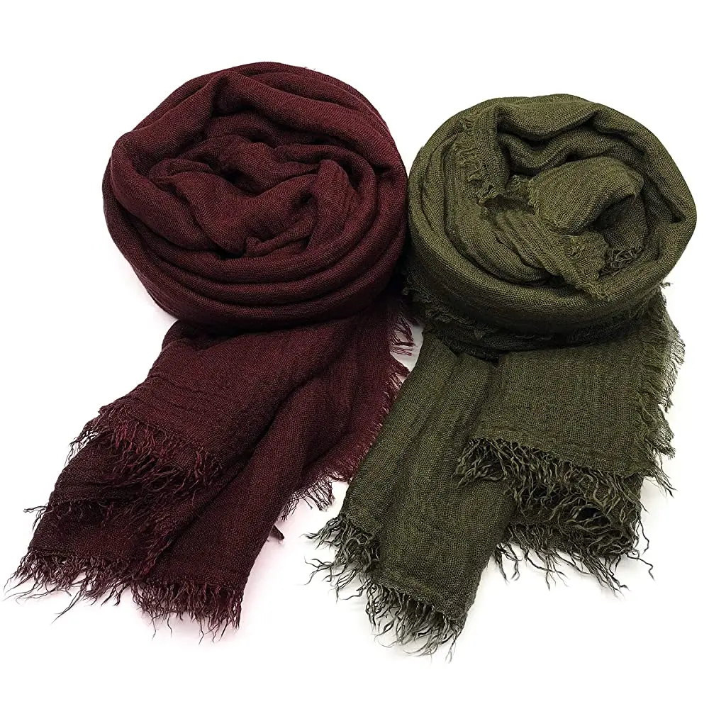 Factory Supplier Fashion Ladies Scarf Muslim Hijab Soft Cotton Fashion Women Scarves