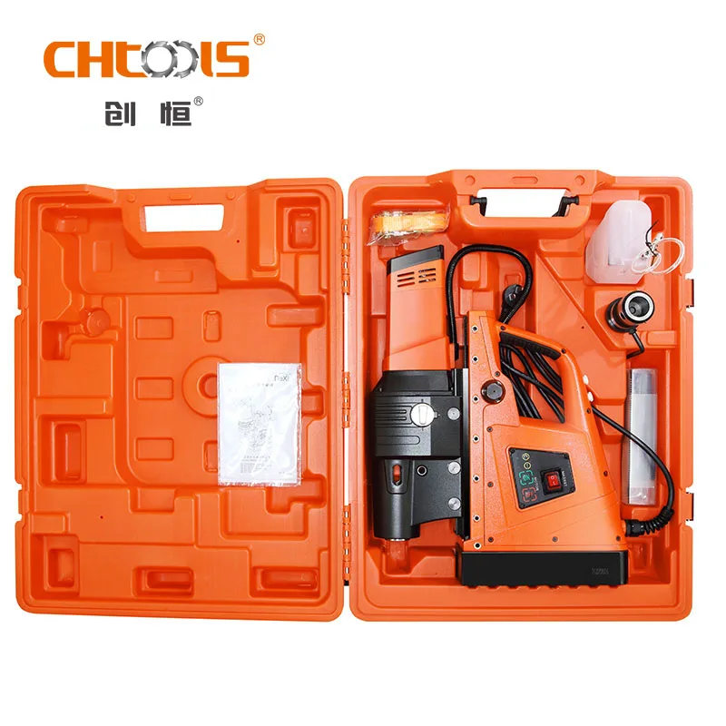 DX-120 электрическая Магнитная дрель CHTOOLS с переменной скоростью для промышленных инструментов из пластика поддержкой
