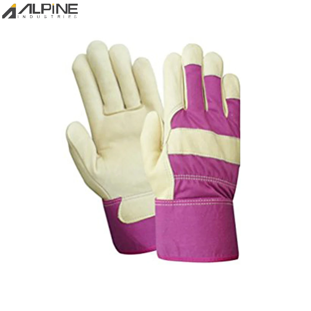 Рабочие перчатки из натуральной канадской кожи для онлайн-продажи садоводства риггера