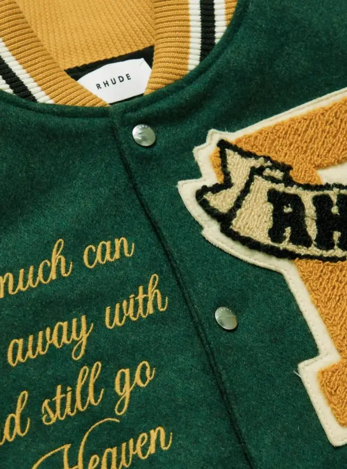 2021 горячая Распродажа OEM Вышитые дизайнерские эмблемы шерстяная фетровая куртка-бомбер для мужчин