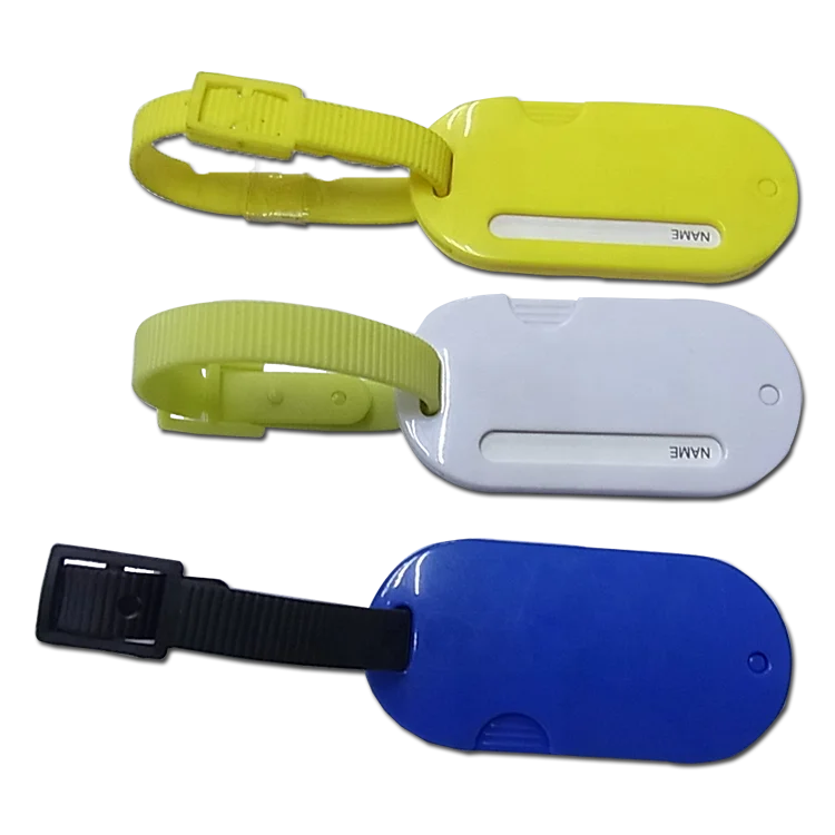 Volume Supply Excellent Quality Plastic Luggage Tag With Pvc Strap For Traveller