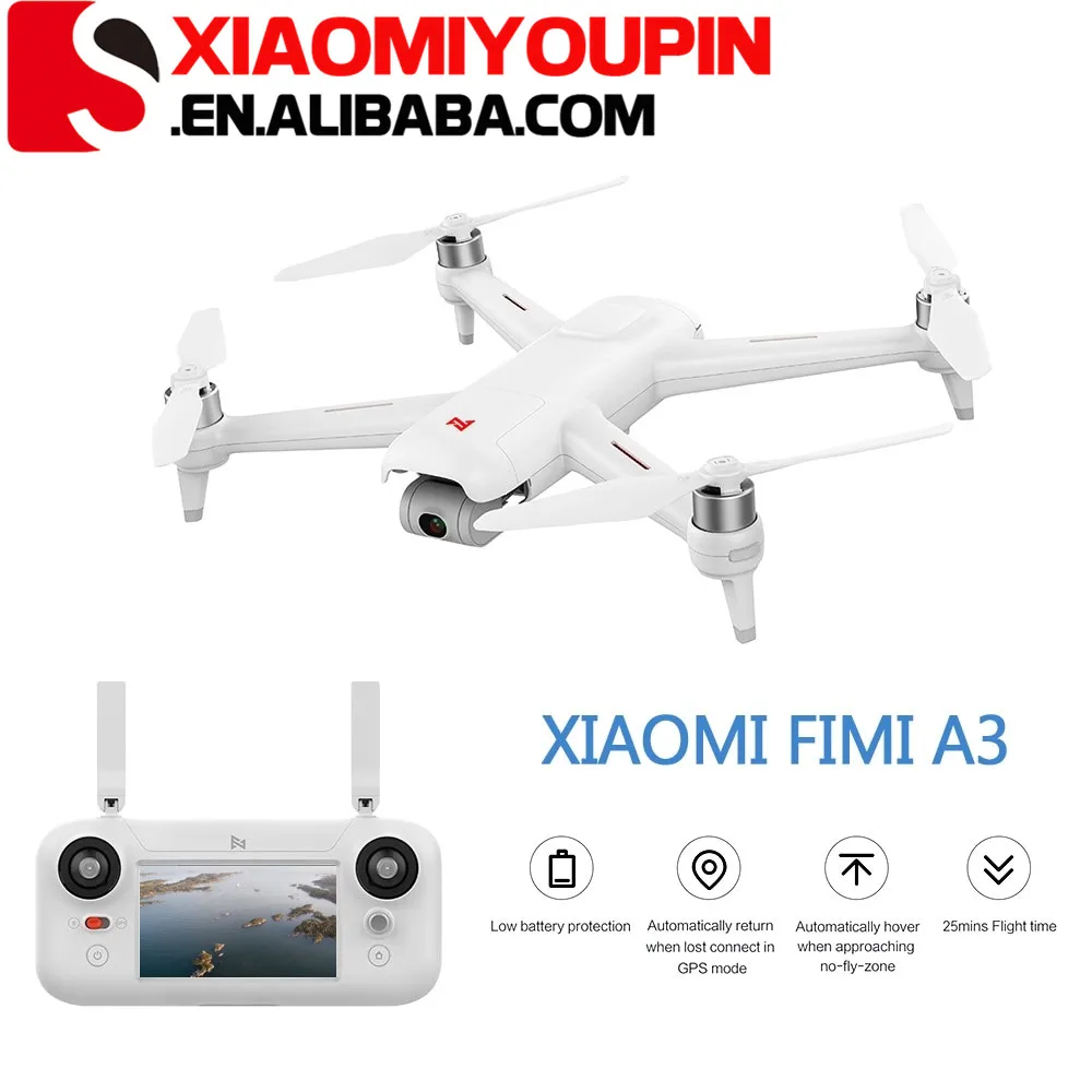 Xiaomi FIMI A3 5,8G GPS Дрон 1 км с видом от первого лица 25 минут с 2-оси Gimbal 1080P камера RC Quadcopter RTF р/у «Безголовый» режим Follow Me (следуй за мной)