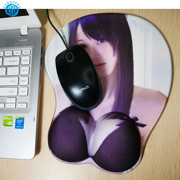 
Wholesale custom comfortable anime cartoon photos 3d sexy wrist mouse pad 