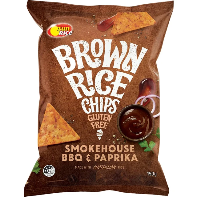 
 Чипсы из Австралии, чипсы из коричневого риса, барбекю и паприку для приготовления пищи, 150 г  