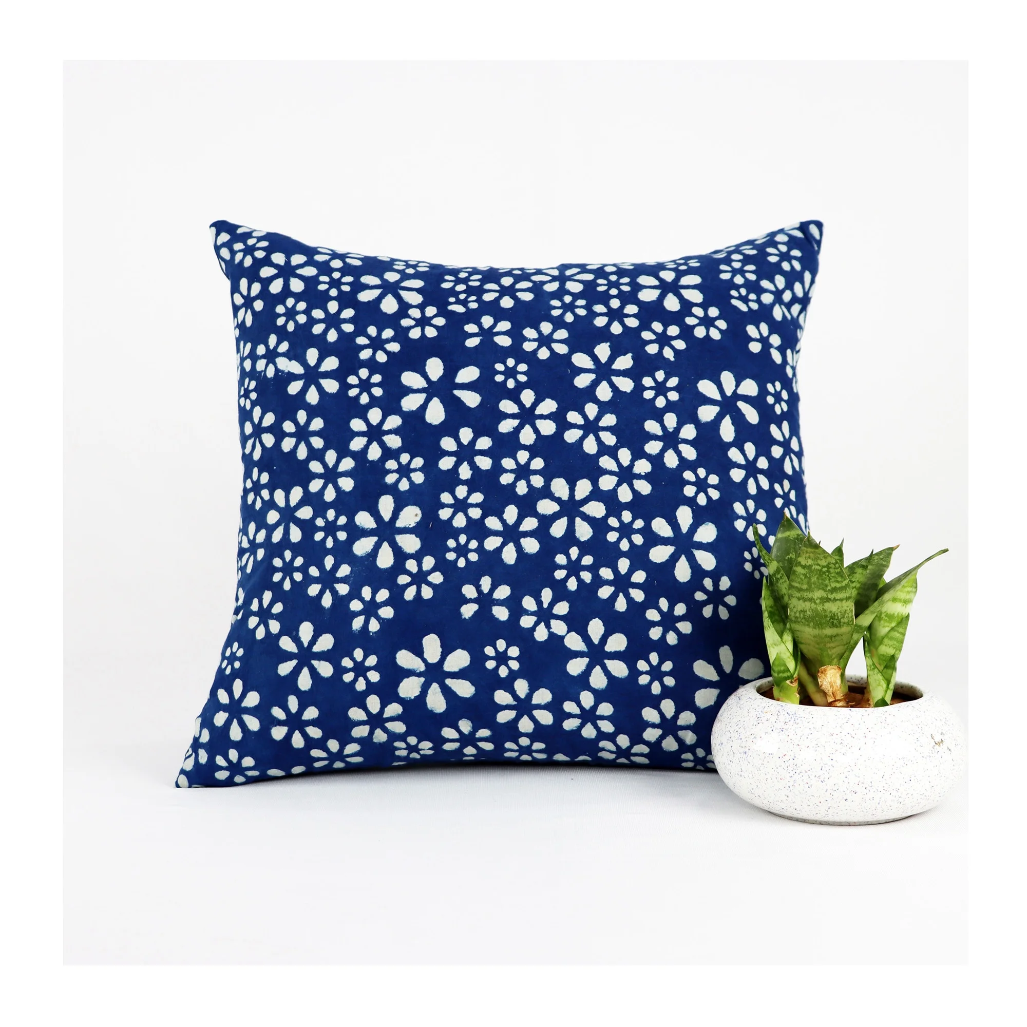 Indigo Dabu Cotton cushion cover wholesale decorative pillowcase sofa cushion covers home decor