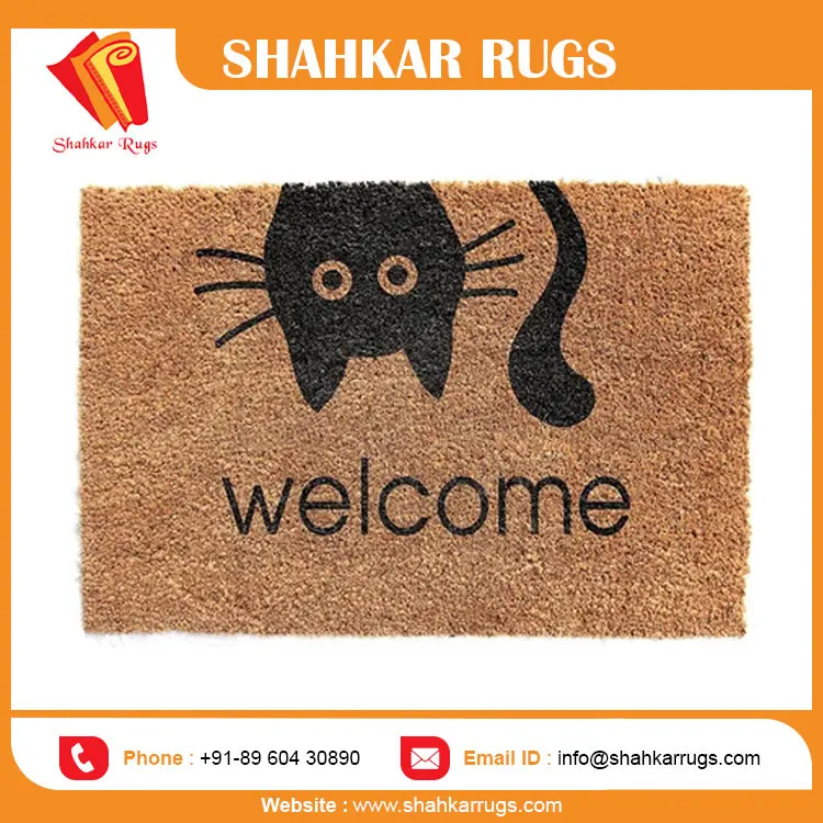 2024 New Modern Design Wholesale Price Coir And Rubber Matting Mat Outdoor Coir Mat