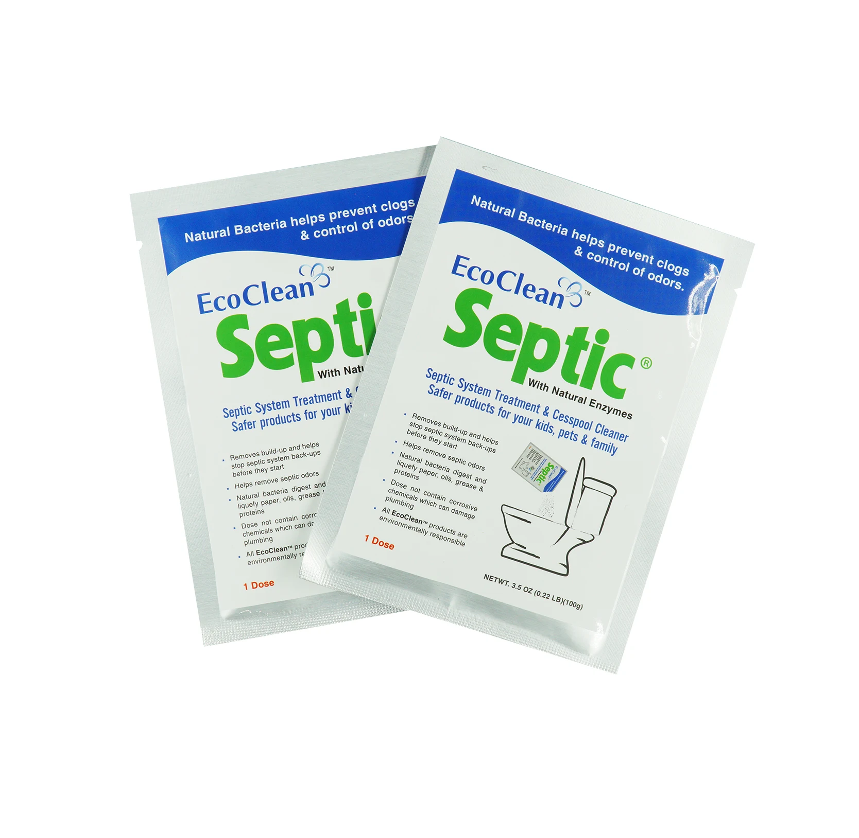 EcoClean Septic - 1 Year supply - Septic Tank Treatment With Natural Enzymes in Low Price