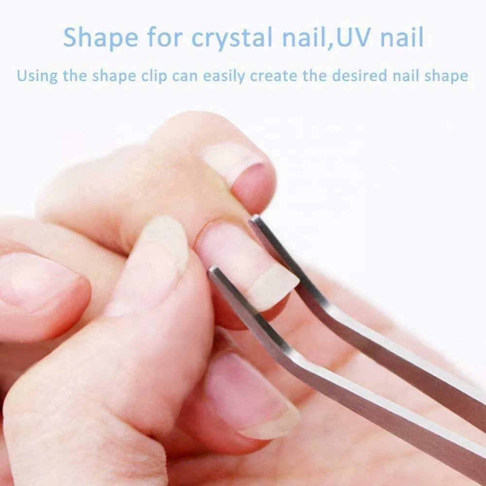 Customize Stainless Steel Tweezers Nail-Art Multi Function Pincher manicure & pedicure instruments