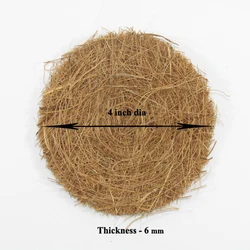 Natural eco friendly compostable biodegradable coconut kitchen scrubber fiber jaggy scrub pad cheap price