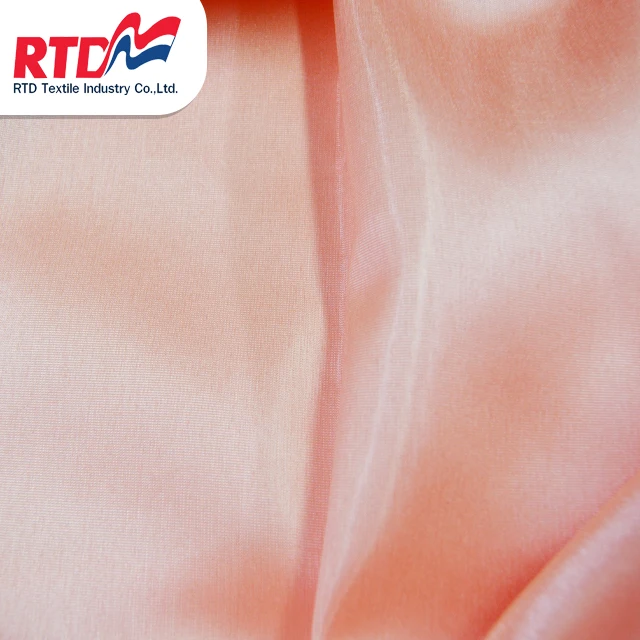 RTD  Swiss Silk 100% Polyester Fabric Premium Grade Products For Garment - Coral WD1307