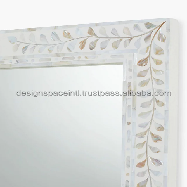 Luxury Mother of Pearl Frame Wall Mirror with best price