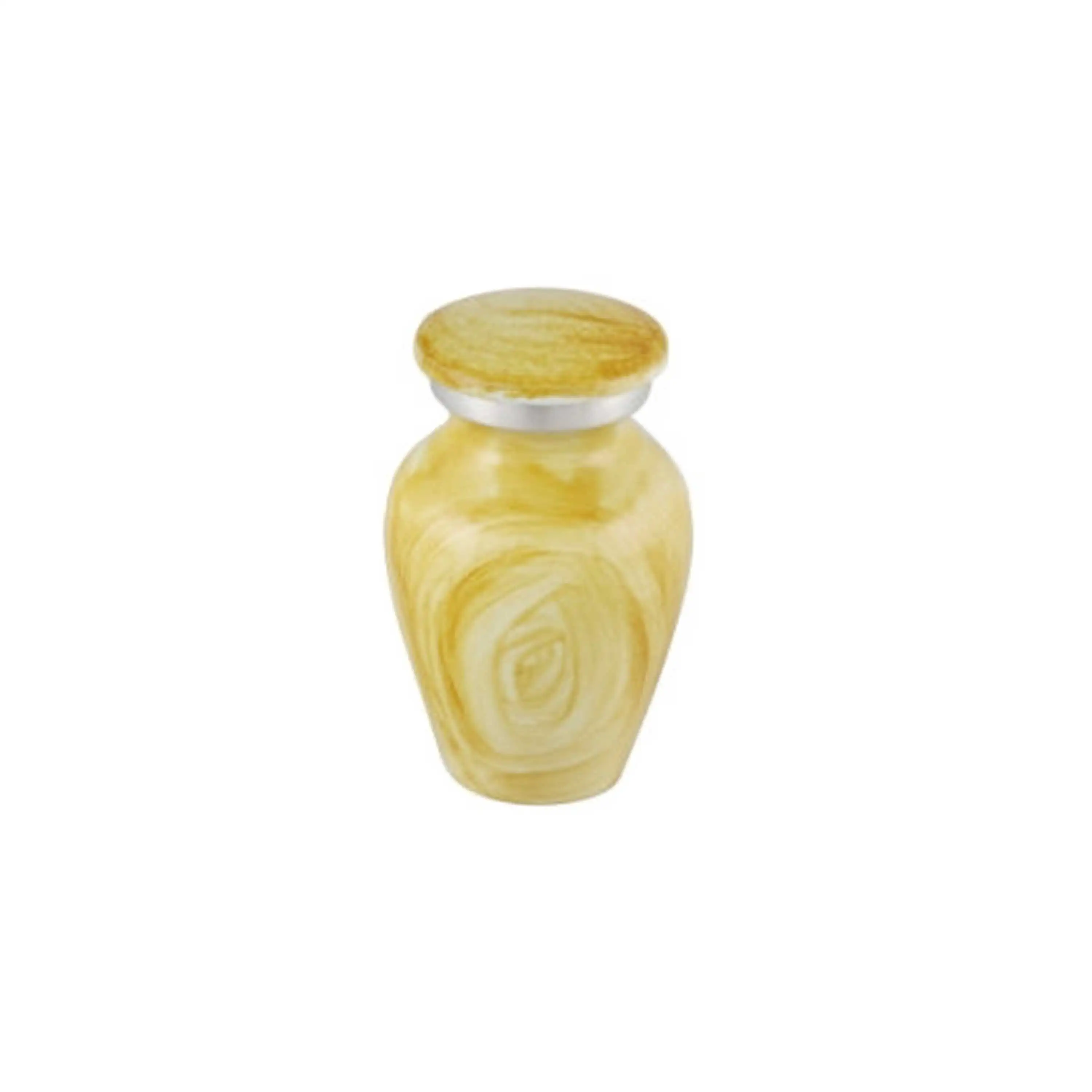 Copper Marble Small Funeral Keepsake Container for Ashes