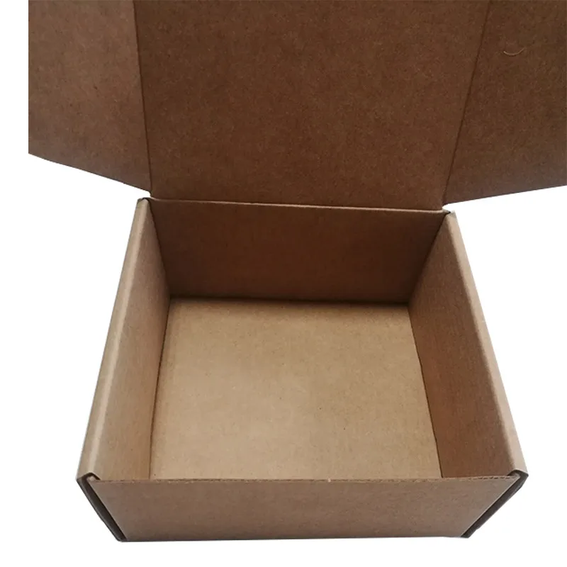 Custom with logo printed Carton Kraft Paper Packaging Box Kraft Product Box Recycling Paper Box