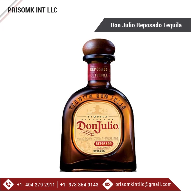 Hot Selling Best Quality Agave Flavored Wholesale Alcoholic Beverage Don Julio Reposado Tequila 750ml Supplier