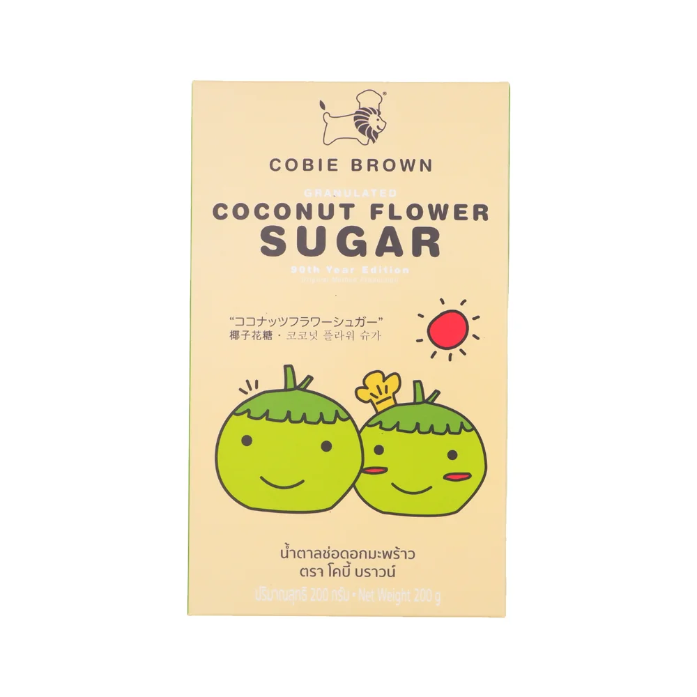 Экспортное качество, гранулированный сахар из кокоса, 200 г. Здоровый без холестерина сахара