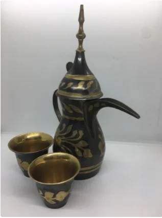 Винтажный набор EPNS из латуни для чая кофе Кава с 3 горшками 6 бокалов вина формы подарочные наборы сервировки на свадьбу