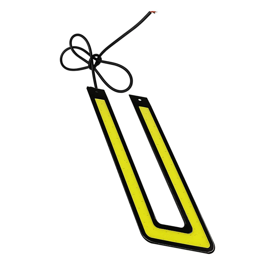 
14CM U-Shape COB Daytime Running Light DRL Car Led Front Fog Lamp White DC12V Light Source 6000K Car Working Lights 