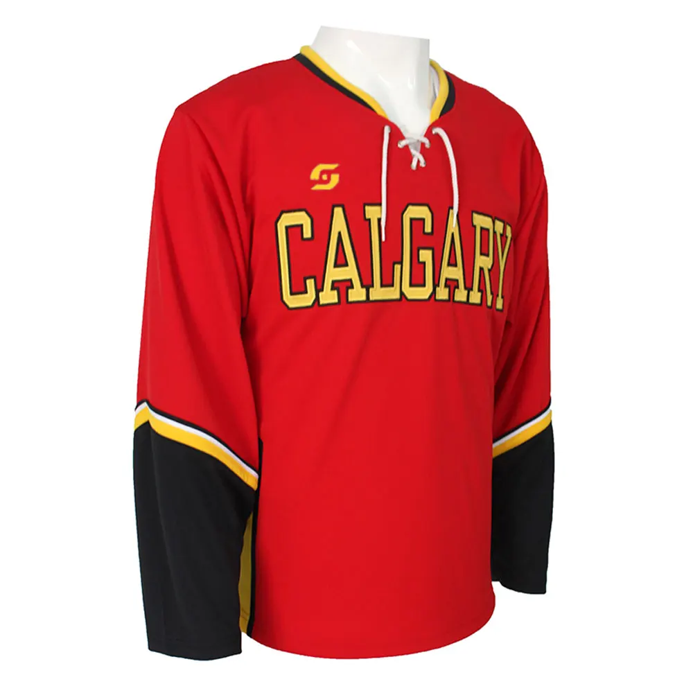 Custom Logo Design Ice Hockey Jersey Top Selling Ice Hockey Jersey In Good Quality Long Sleeve Ice Hockey Jersey