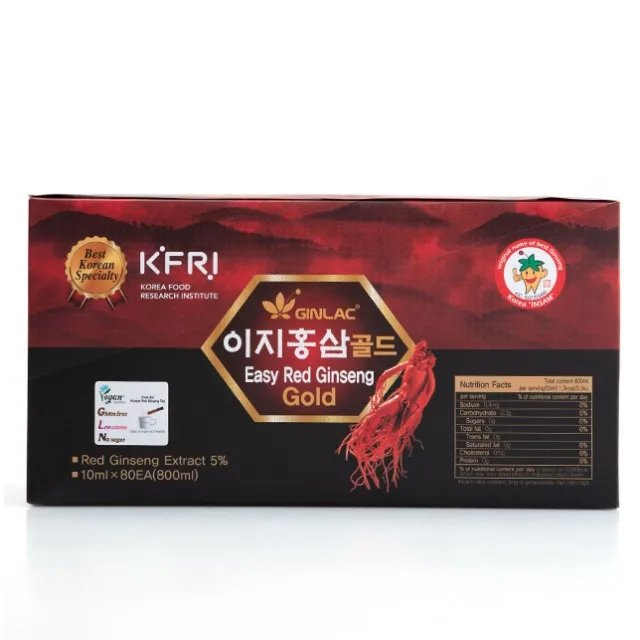 Легкий в переноске Корейский Золотой панакс красный экстракт корня женьшеня 10 г (80 мешков) Сделано Корее