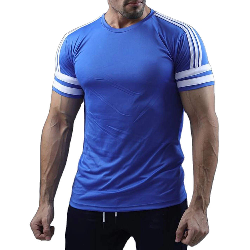 Wholesale Best Product Men Plain T Shirts Basic Tee Shirt V Shaped Neck/Muscle Fit 2021